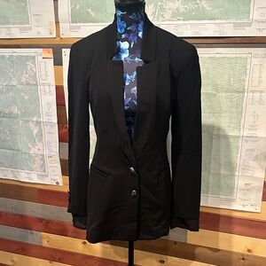 Black Women's Tailored Blazer Jacket w/Skull Detail